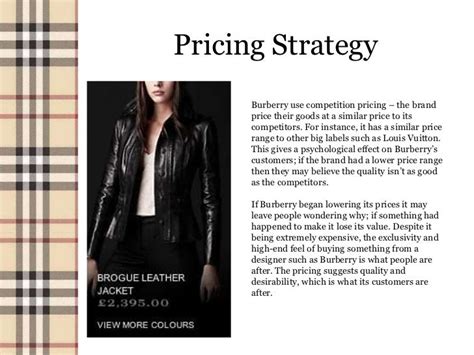 burberry pricing strategy